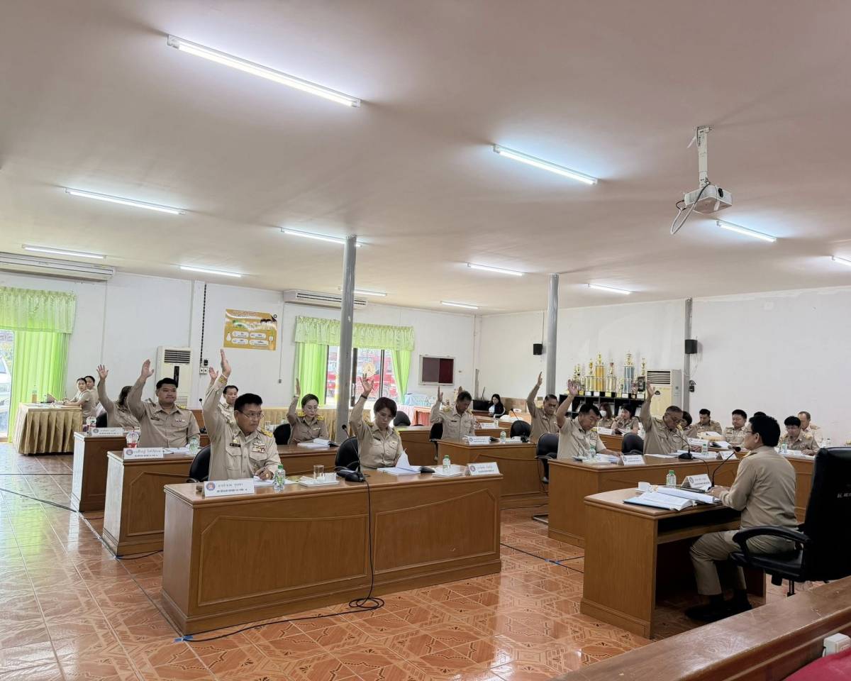 น.ส.ฐิตาภรณ์ เทพบุผา ประธานสภาเทศบาลตำบลบ้านผือ ได้เรียกประชุมสภาเทศบาล สมัยสามัญ สมัยที่ 1 ครั้งที่ 1 ประจำปี 2569